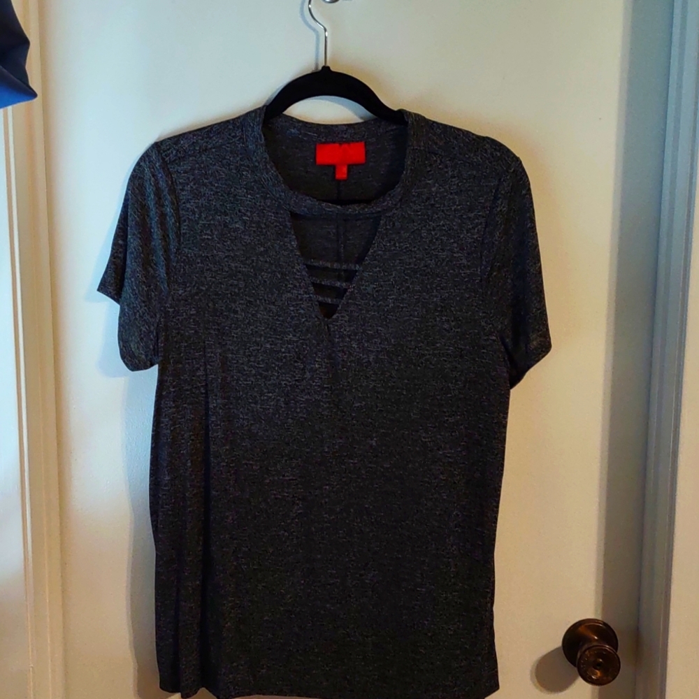 Jennifer Lopez large gray top